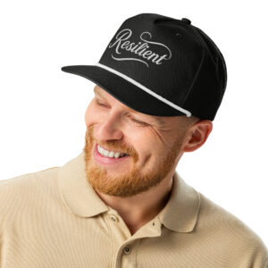 Black and White Rope Hat