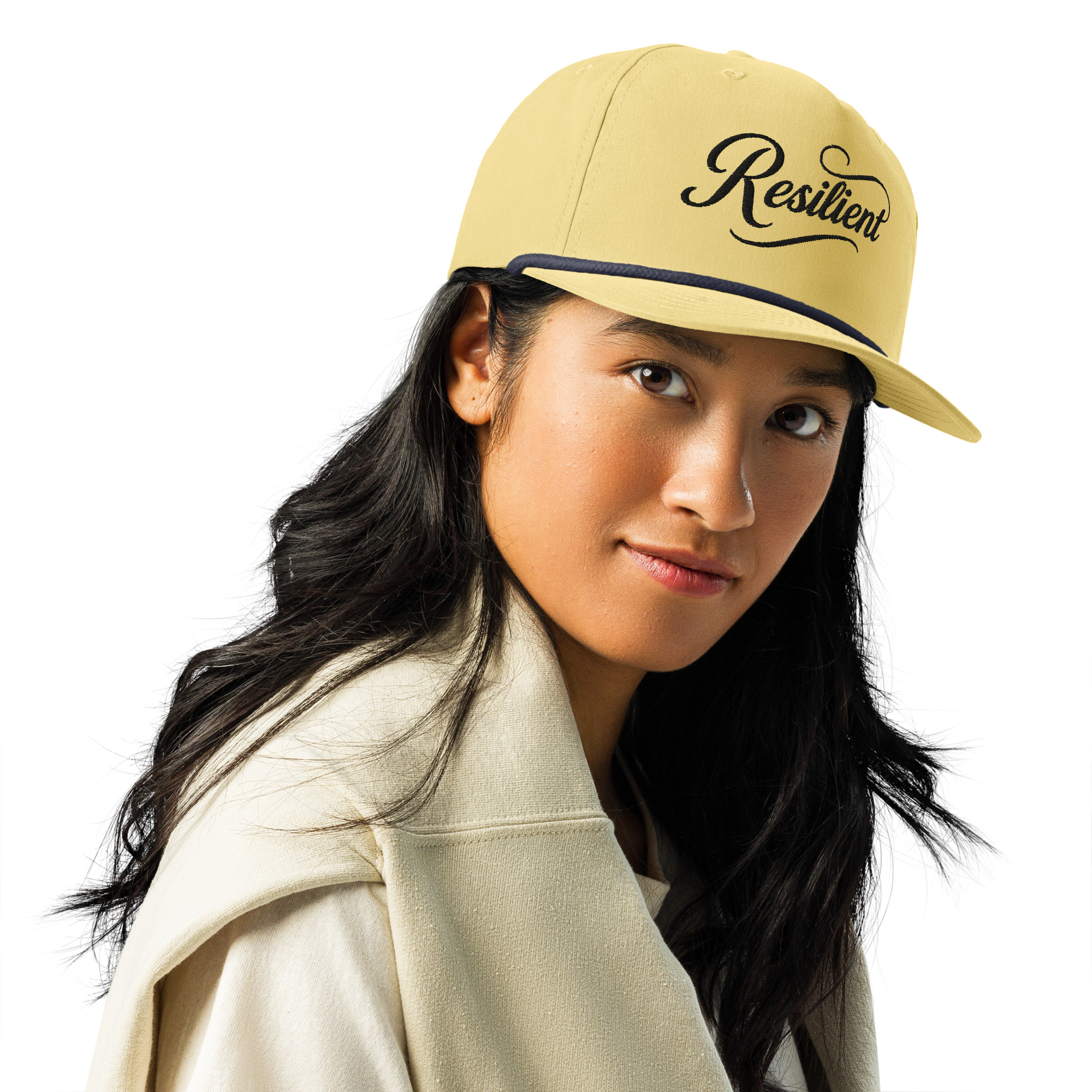 Black Logo Rope Hat - Image 5