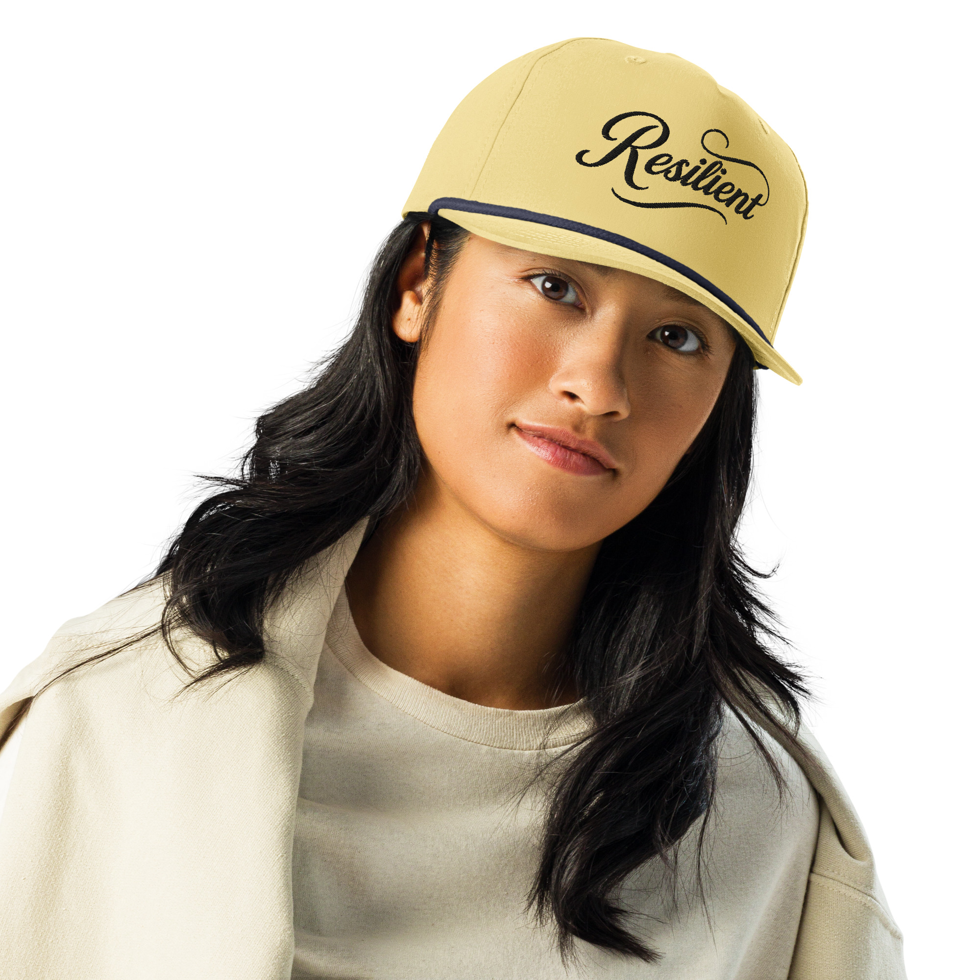 Black Logo Rope Hat - Image 4