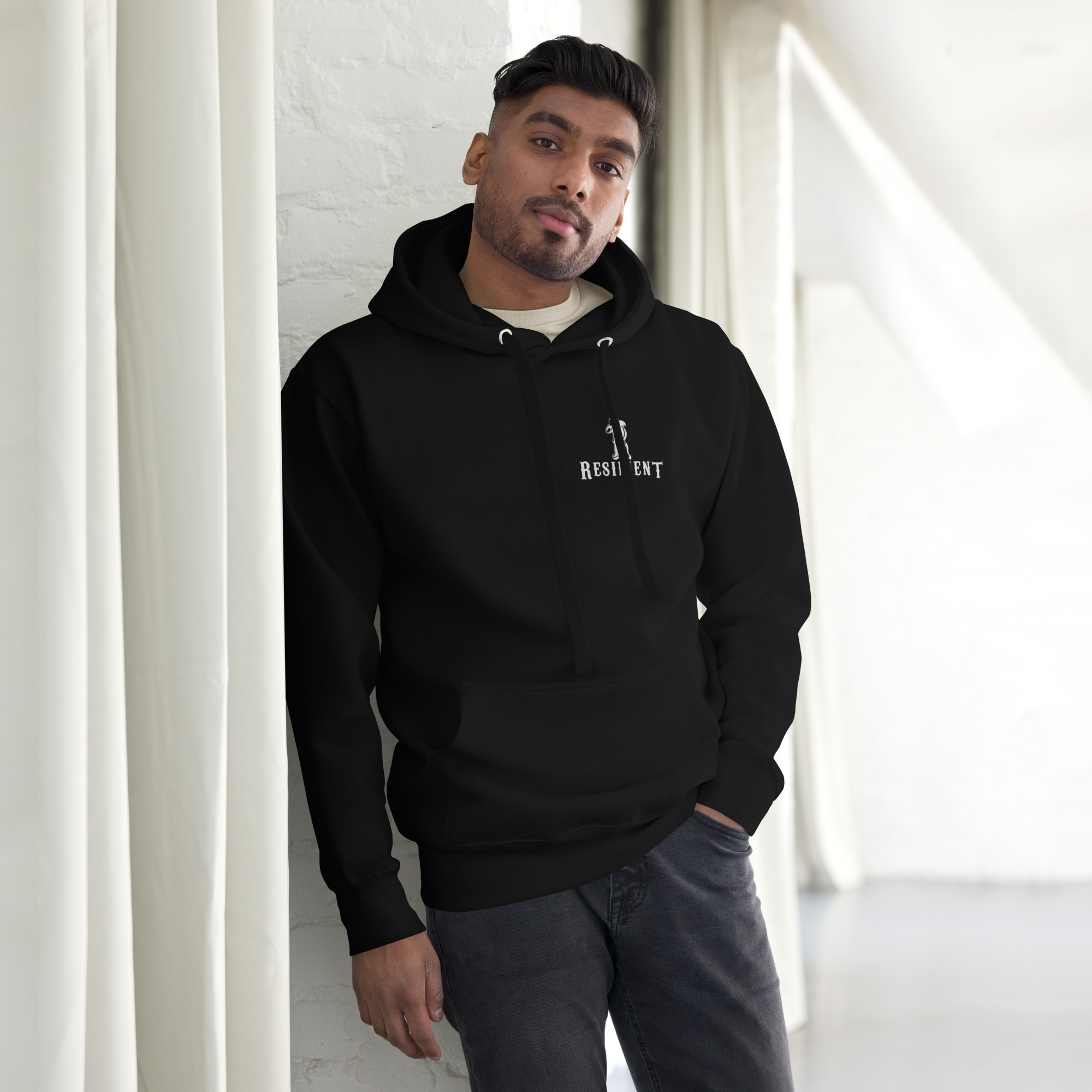 Resilient With Slogan Hoodie