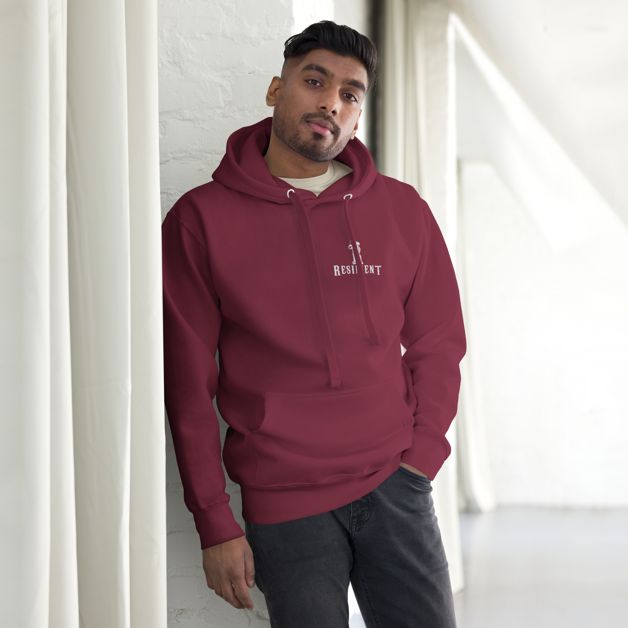 Resilient With Slogan Hoodie - Image 5