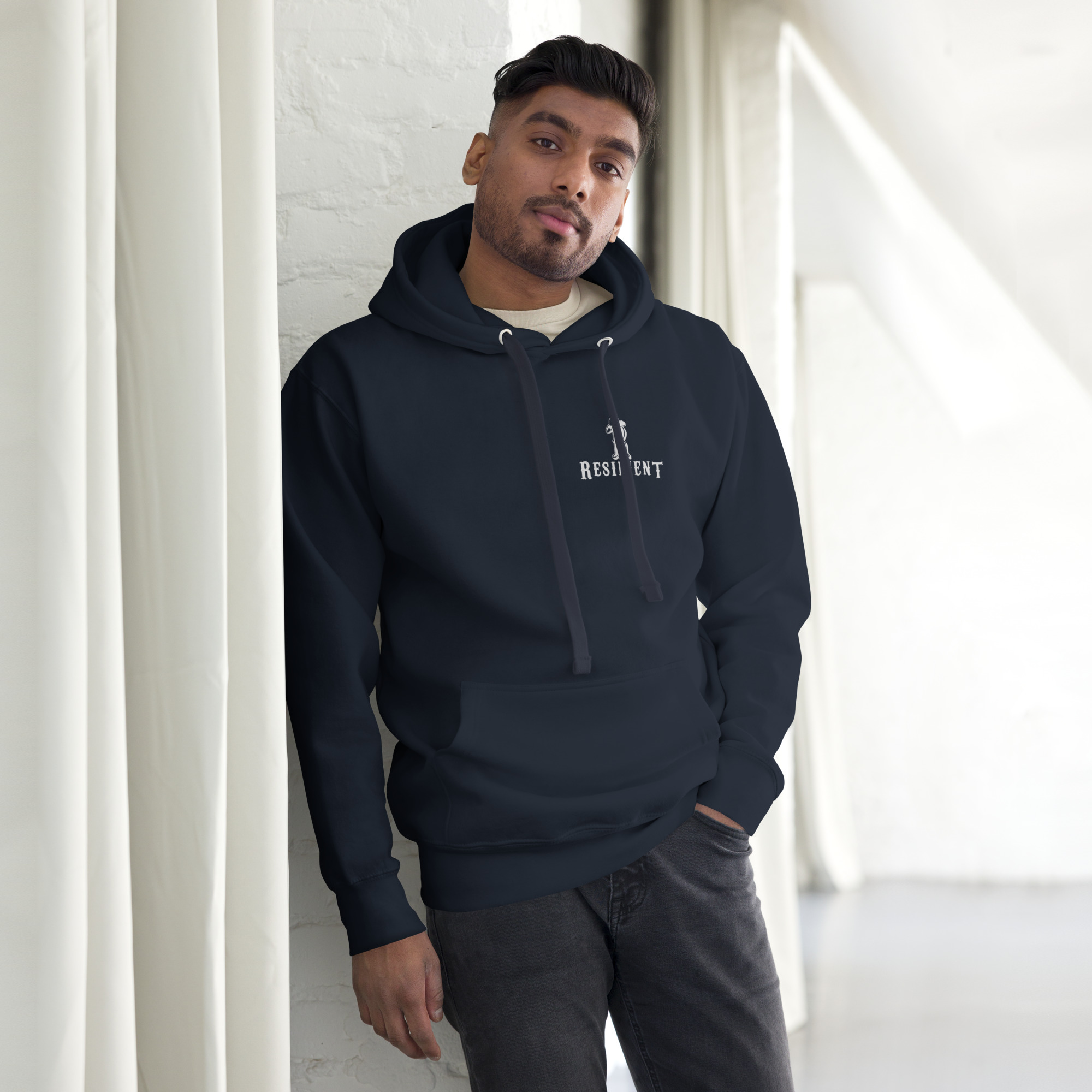 Resilient With Slogan Hoodie - Image 3