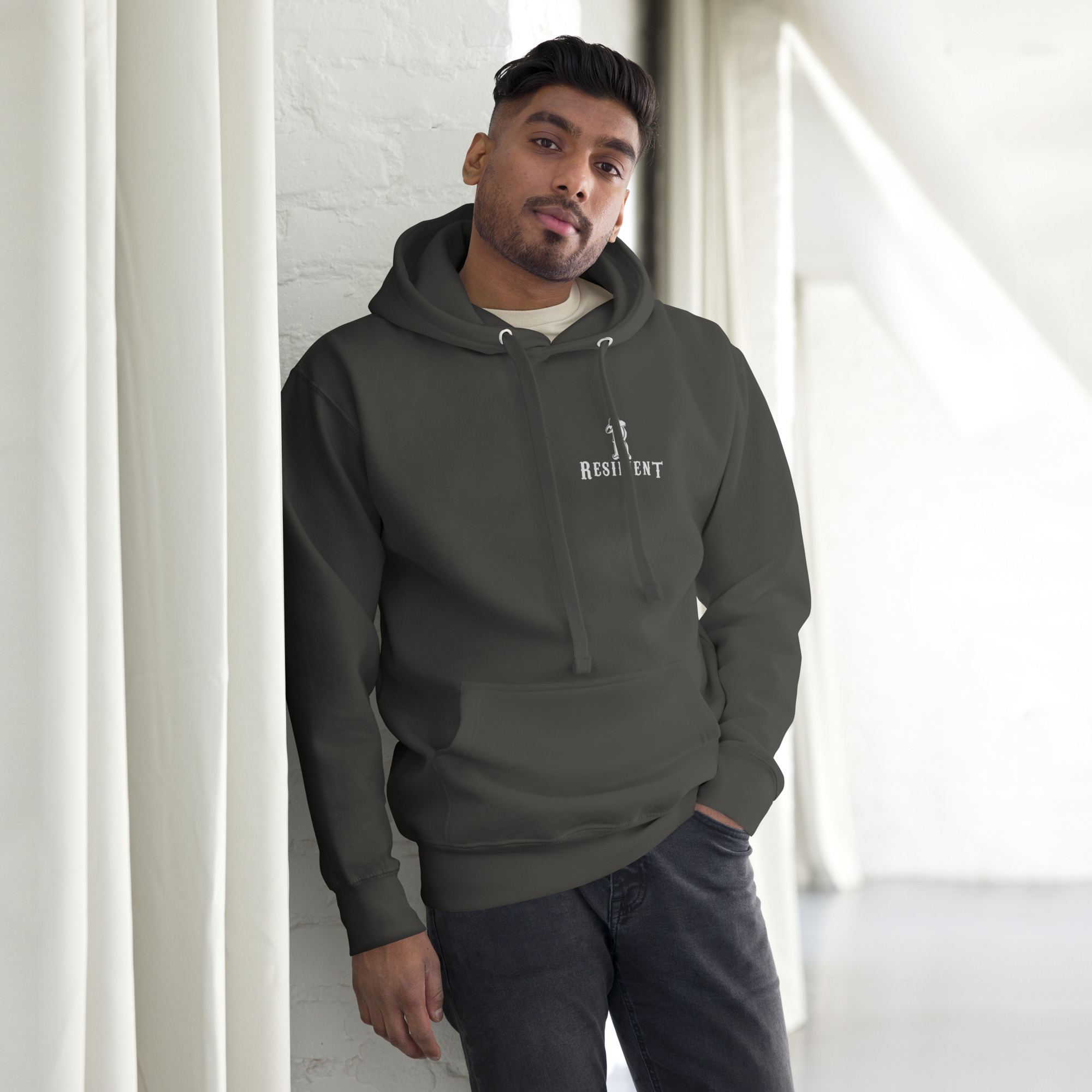 Resilient With Slogan Hoodie - Image 9