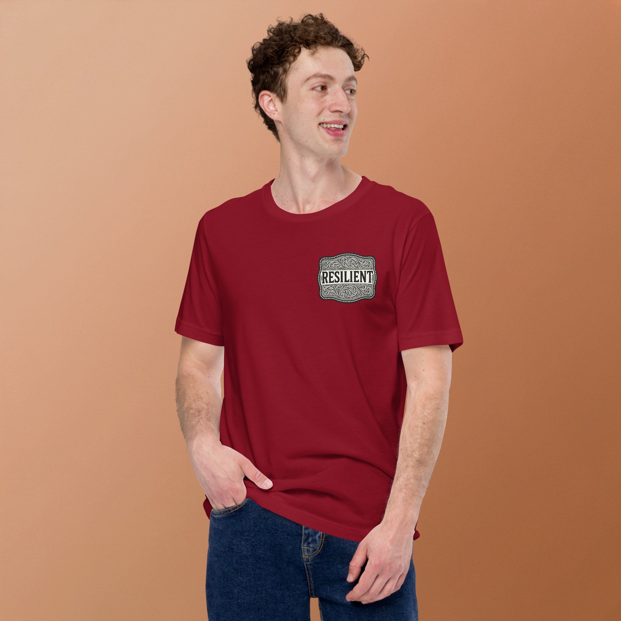Resilient Buckle Unisex T-Shirt - Image 3