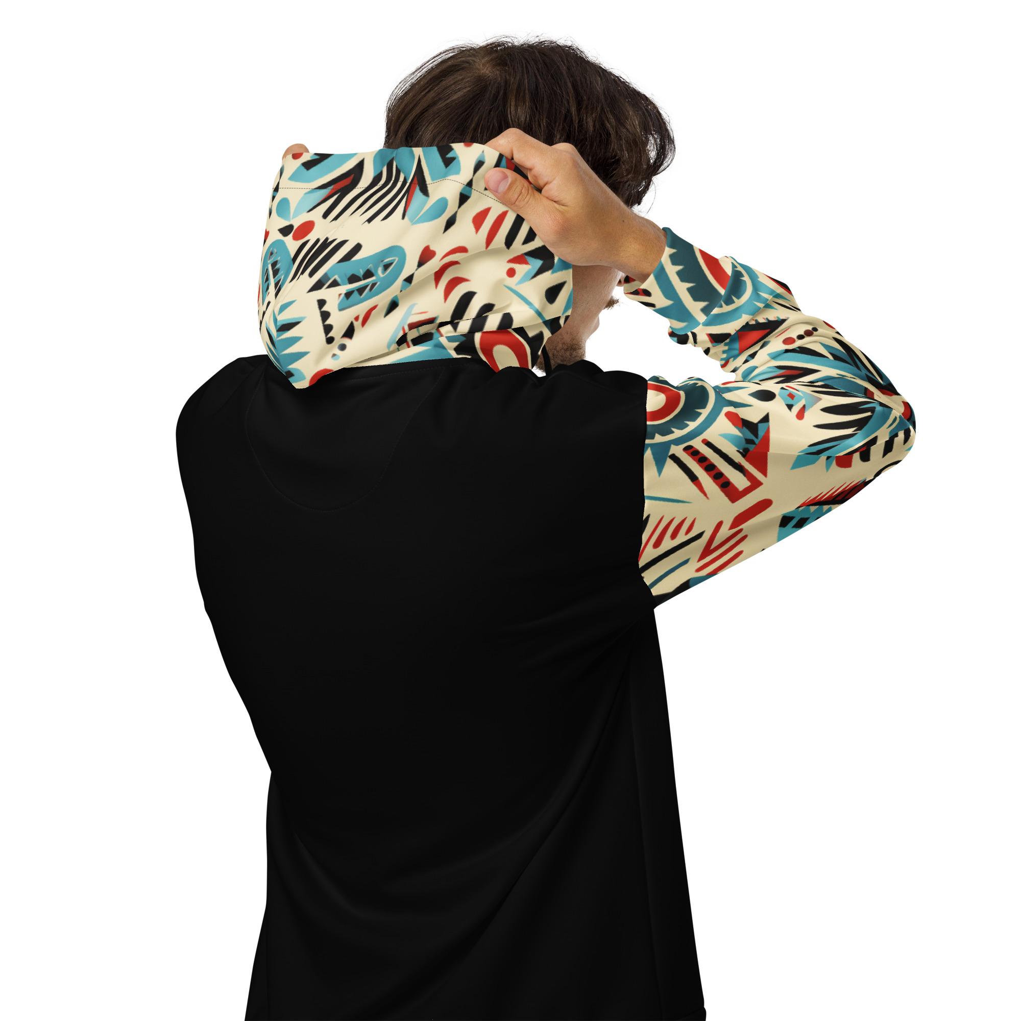 Aztec Unisex Zip Hoodie - Image 3