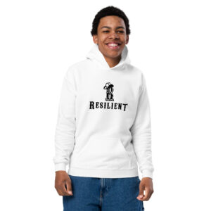 Resilient and Slogan Youth Hoodie