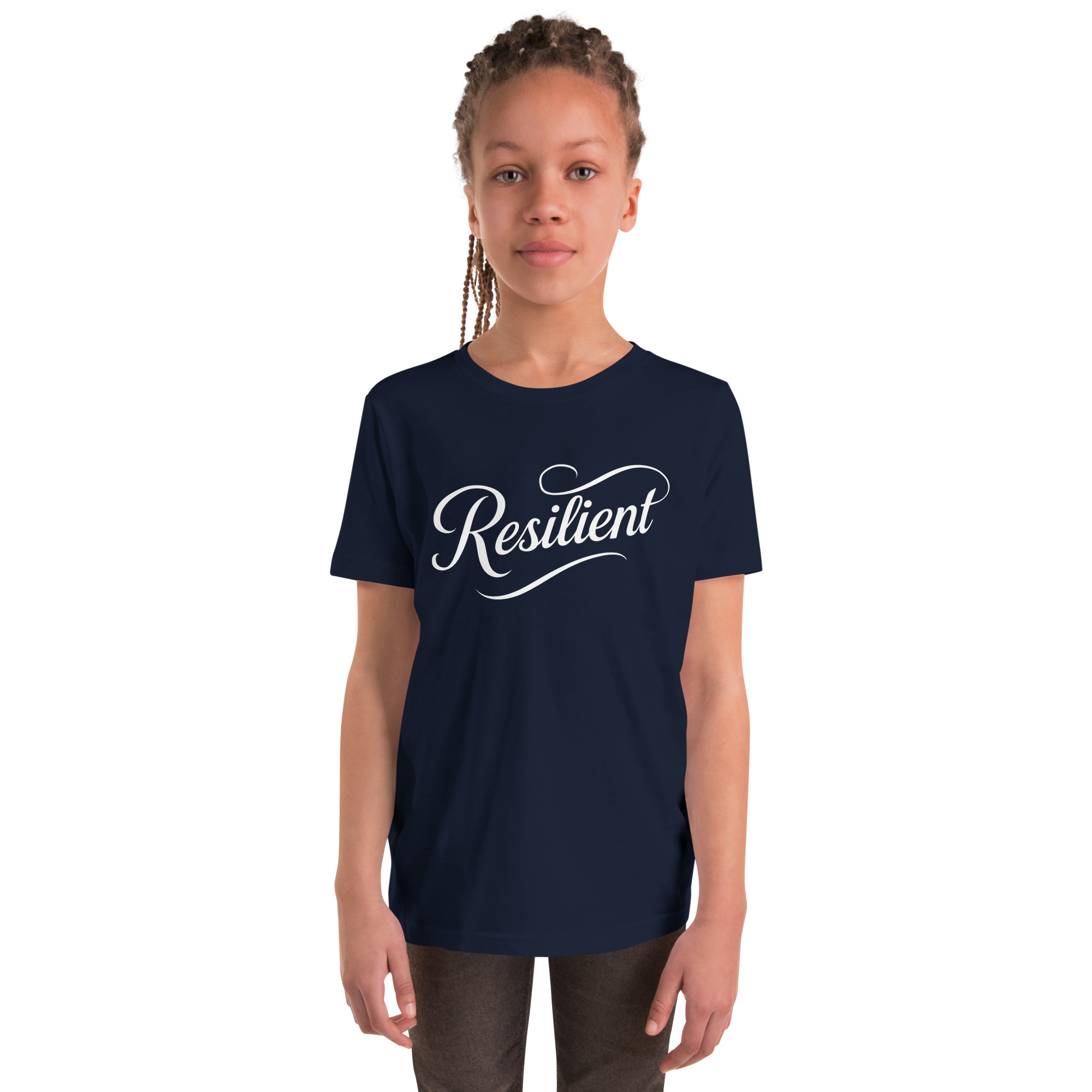 Logo and Slogan Youth Unisex Shirt - Image 4