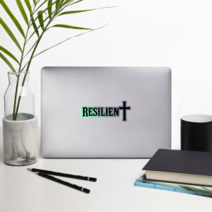 Cross Holographic stickers