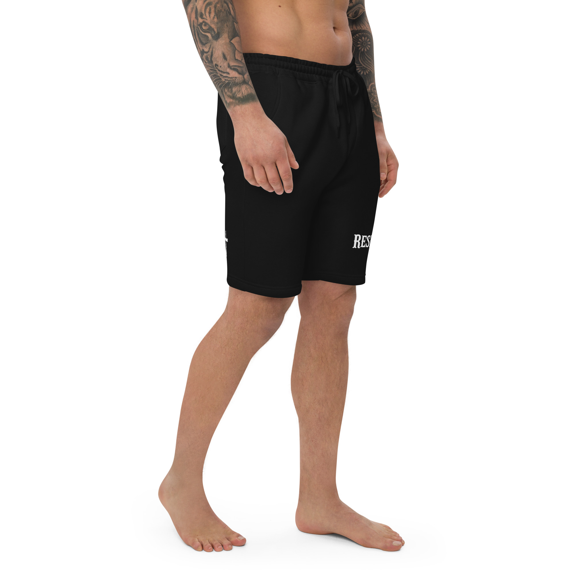 Unisex Cross Fleece Shorts - Image 4