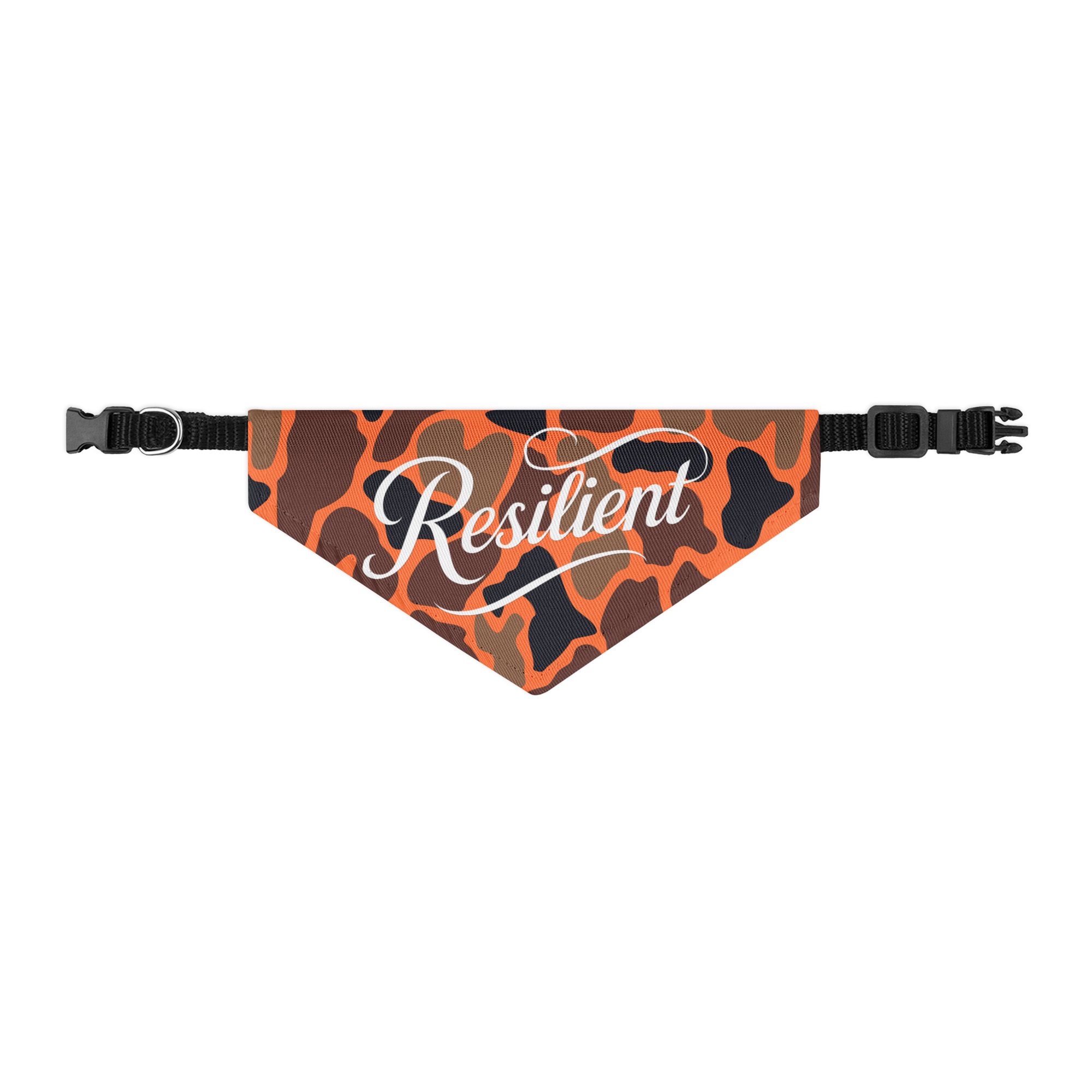 Orange Camo Pet Bandana