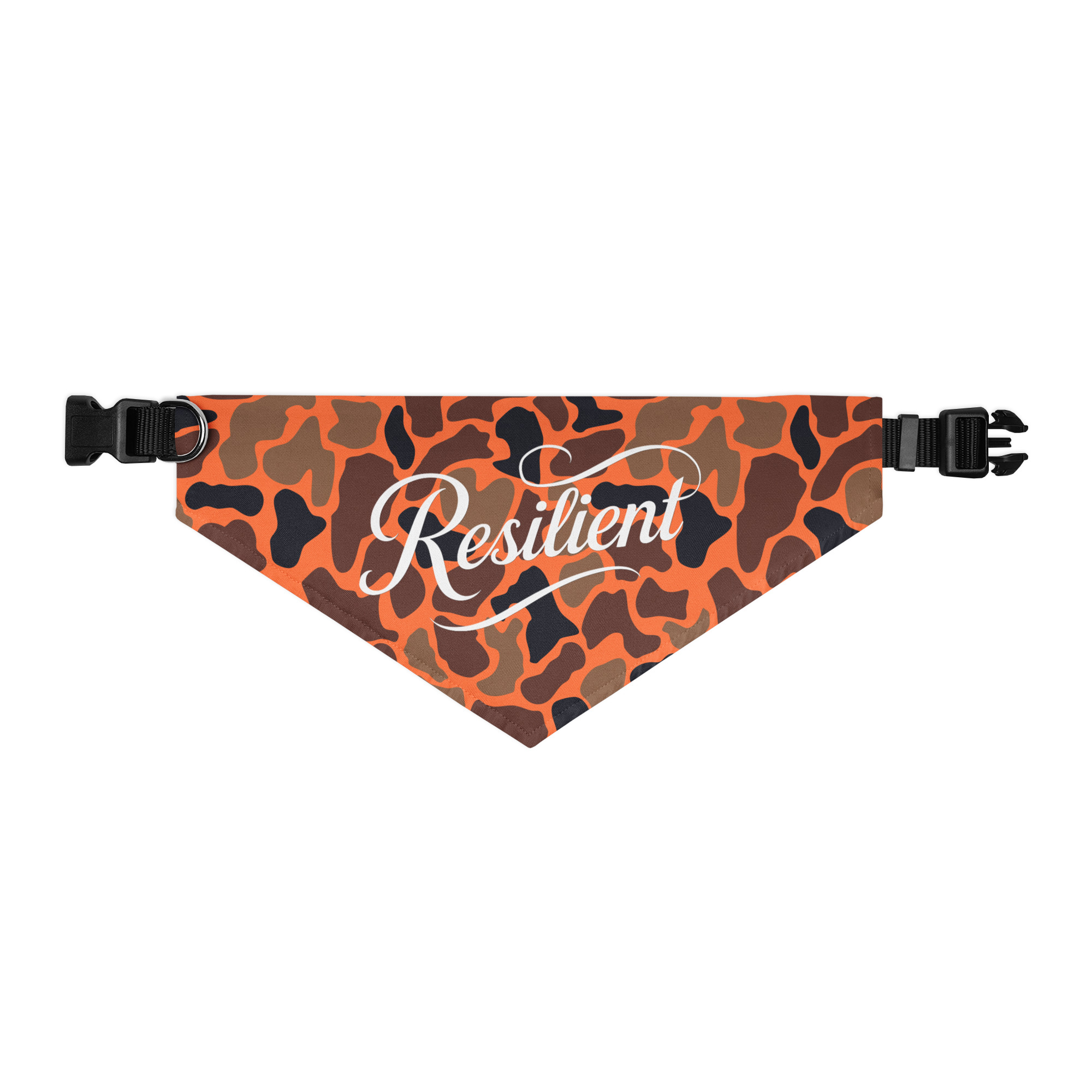Orange Camo Pet Bandana - Image 4