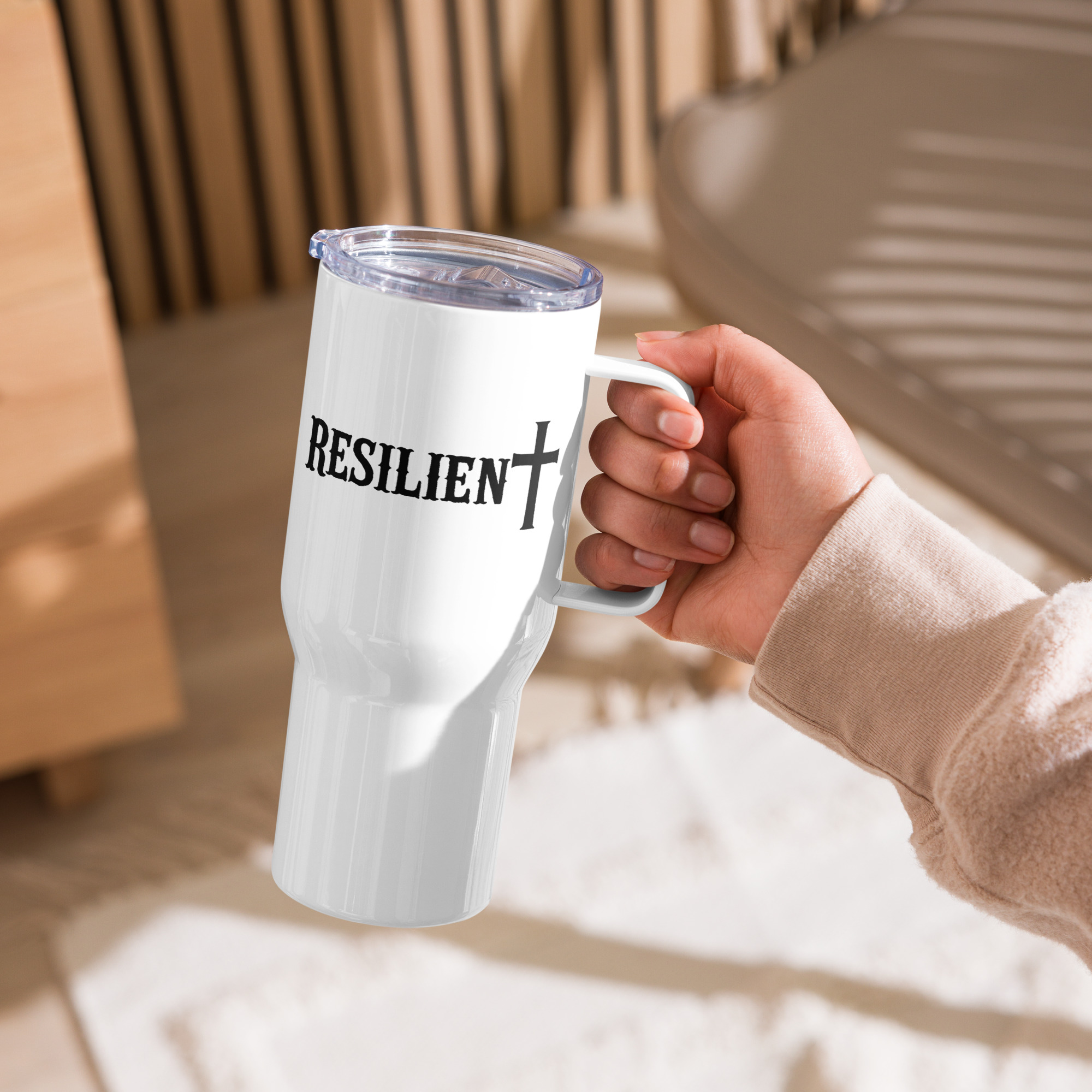 Cross Logo Travel Mug - Image 3