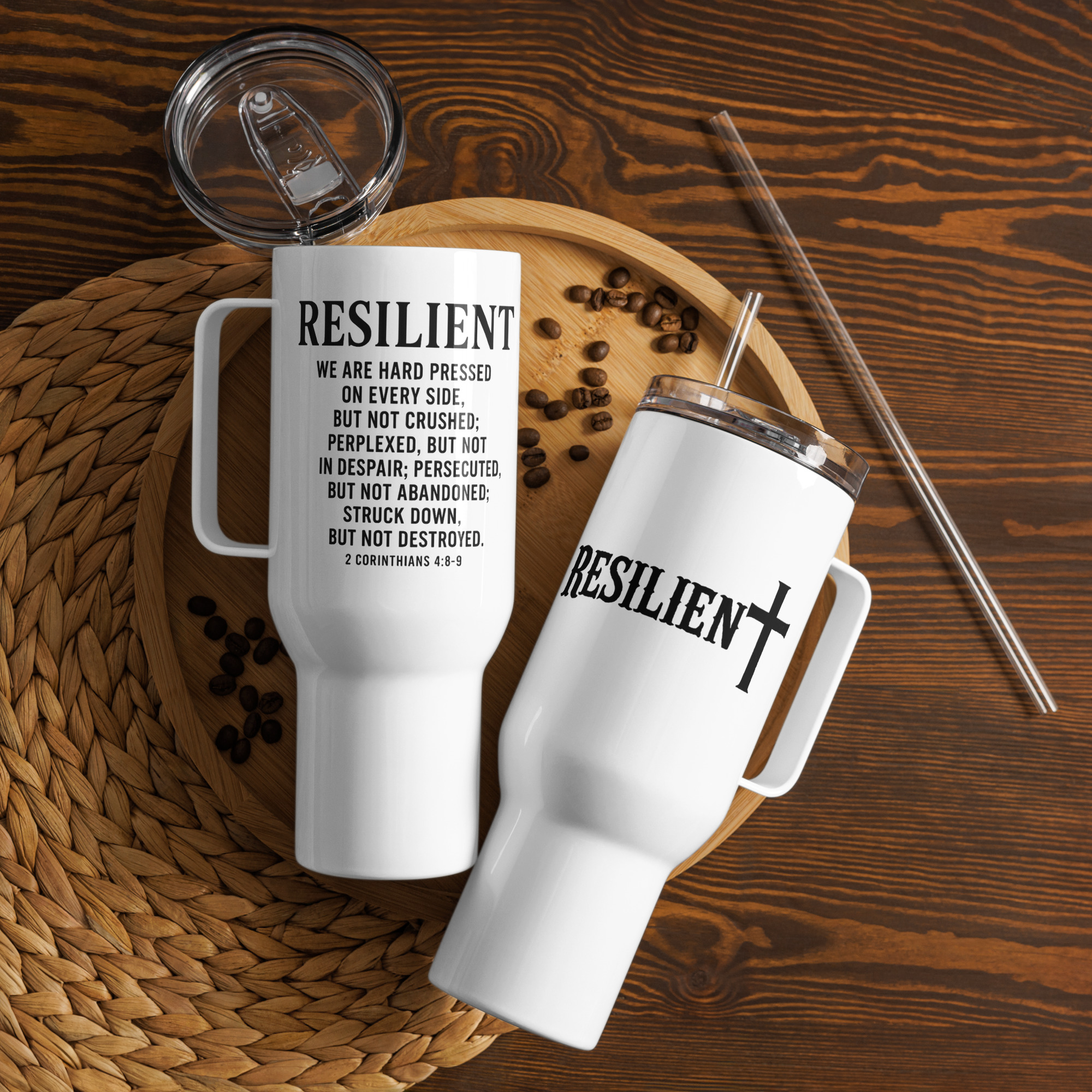 Cross Logo Travel Mug