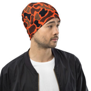 Orange Camo Beanie
