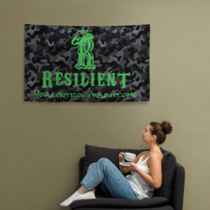 Camo and Green Flag Decor