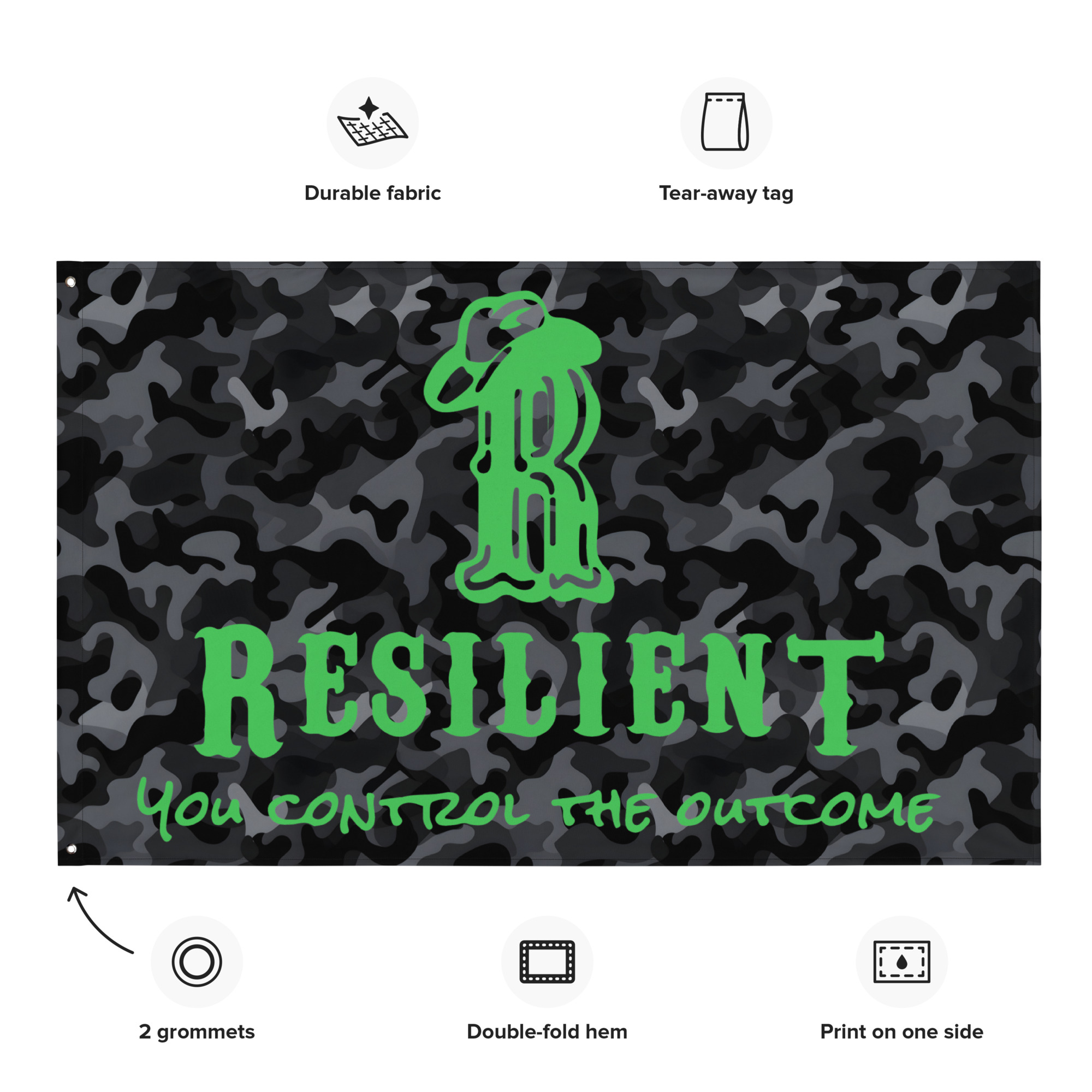 Camo and Green Flag Decor - Image 4