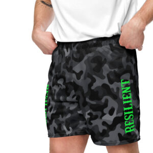 Camo and Green Mesh Shorts