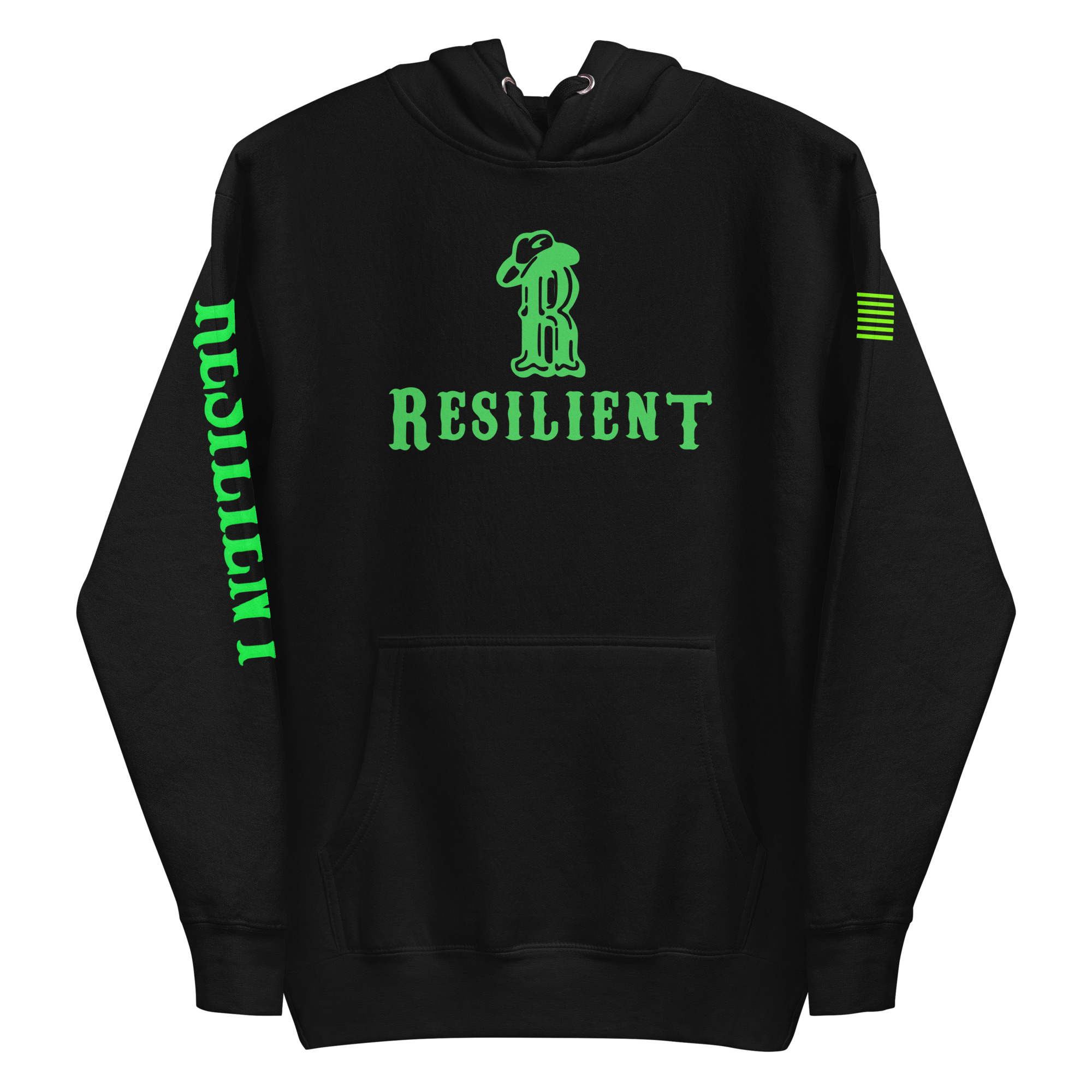 Logo and Slogan Unisex Hoodie - Image 3