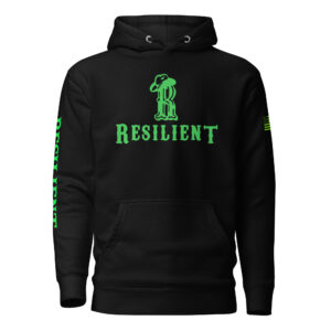 Logo and Slogan Unisex Hoodie