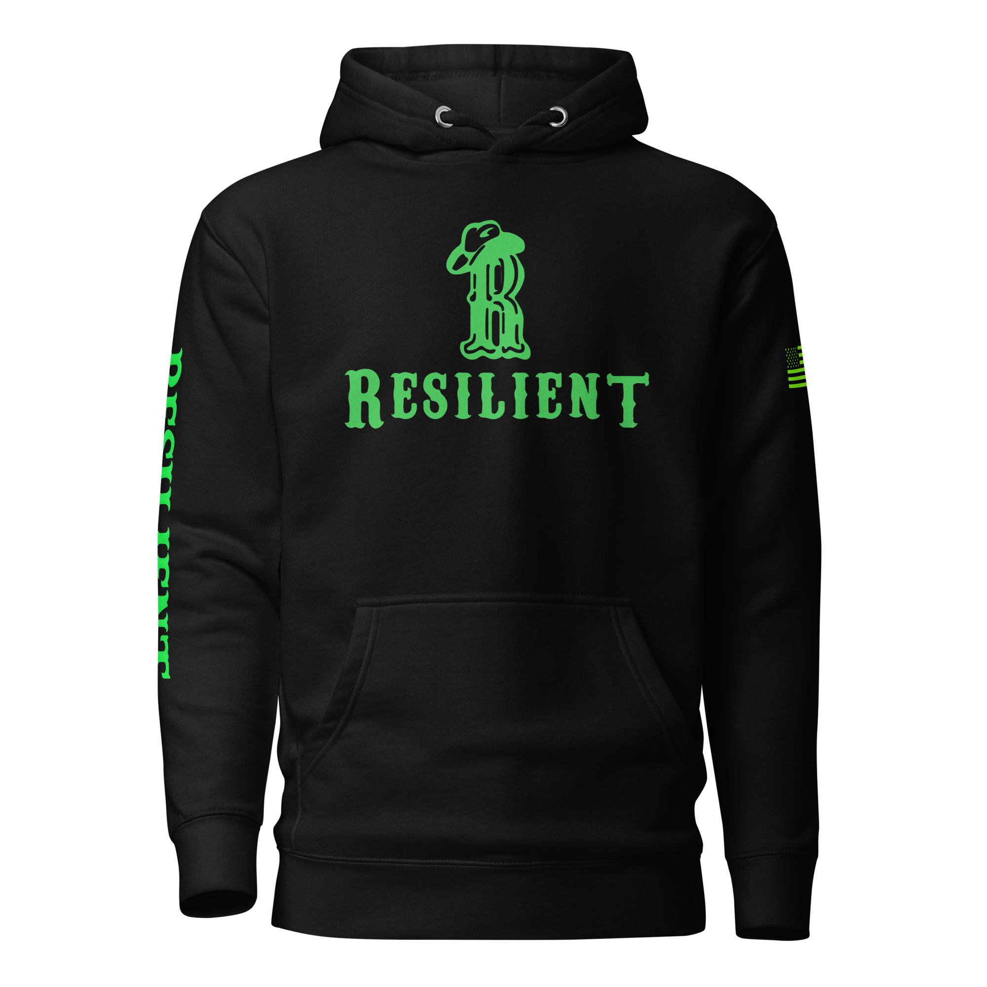 Logo and Slogan Unisex Hoodie