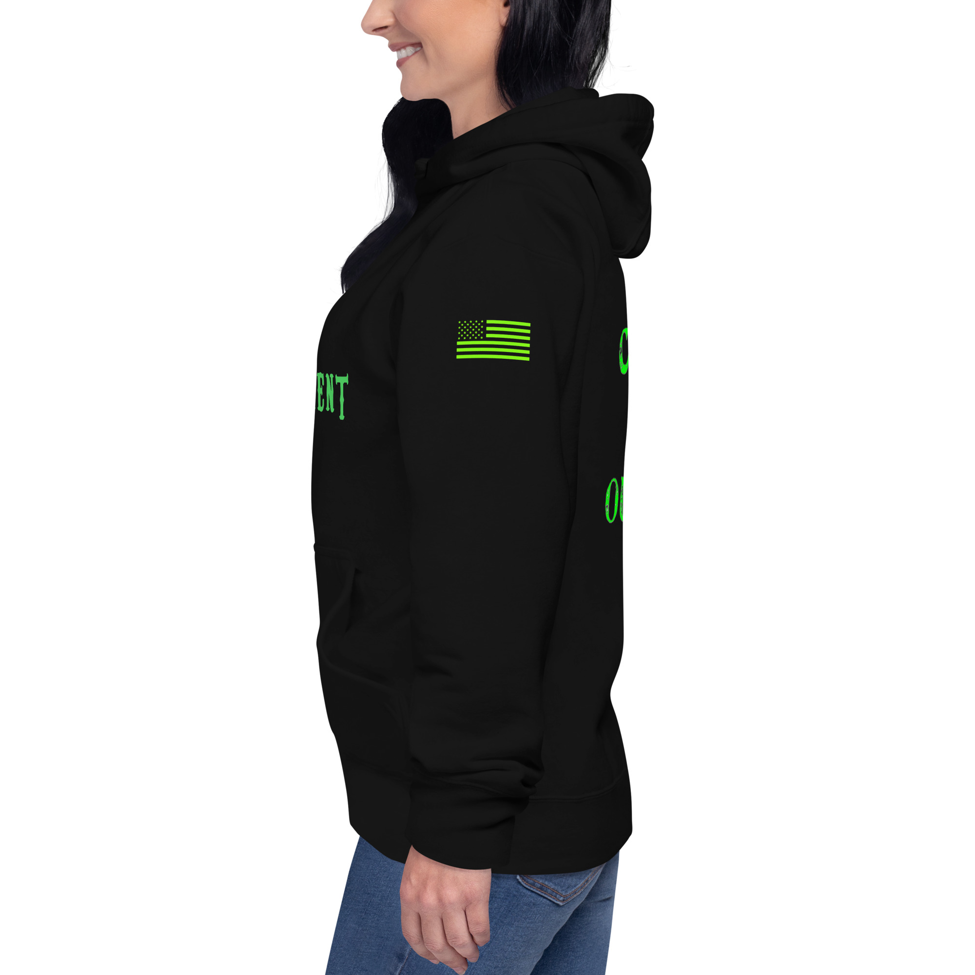 Logo and Slogan Unisex Hoodie - Image 8