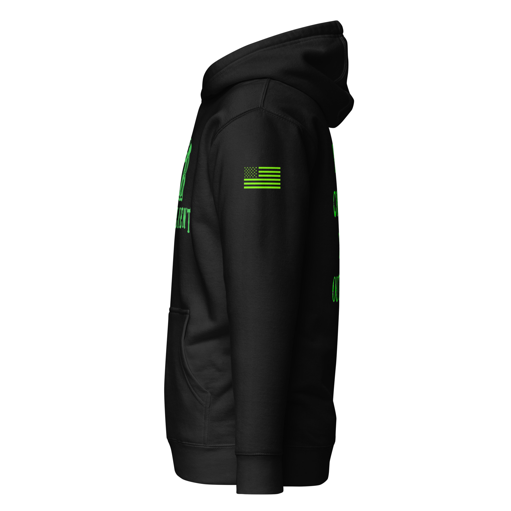 Logo and Slogan Unisex Hoodie - Image 5